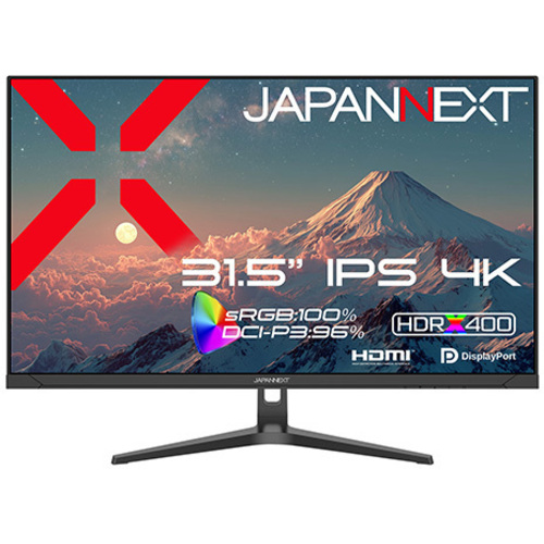 液晶ディスプレイ　３１．５型／３８４０&times;２１６０／ブラック　ＪＮ－ＩＰＳ３１５Ｕ　■２営業日内届
