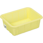 アシスト抗菌角ざる　深３型　イエロー　【お取り寄せ品】１４営業日以内届