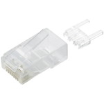 ＲＪ４５コネクタ　ＣＴ６　単線／ヨリ線共通　ツメ折れ防止コネクタ　１０個入　■お取り寄せ品