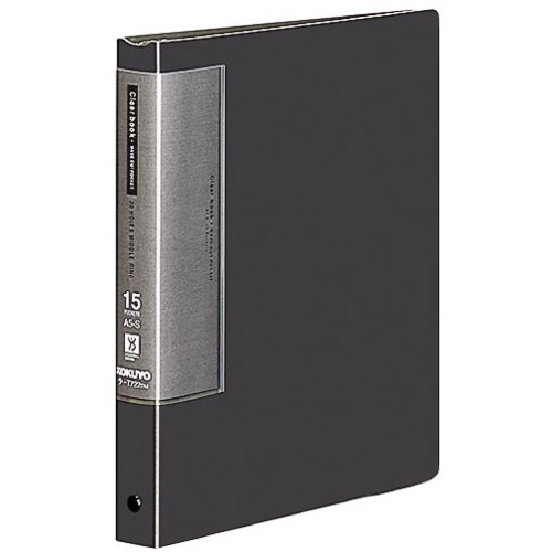 クリヤーブック替紙式濃灰Ａ５縦背幅２７ｍｍ