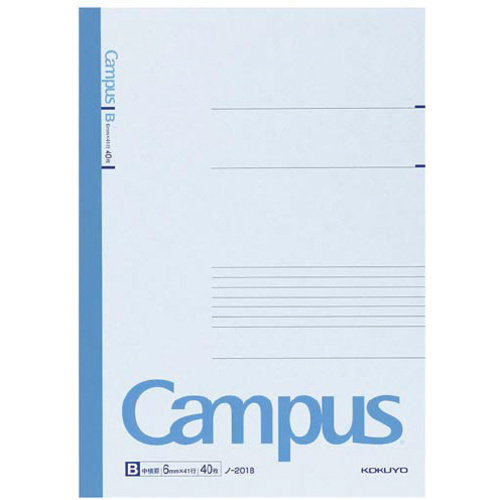 キャンパスノート　Ａ４　Ｂ罫６ｍｍ　４０枚