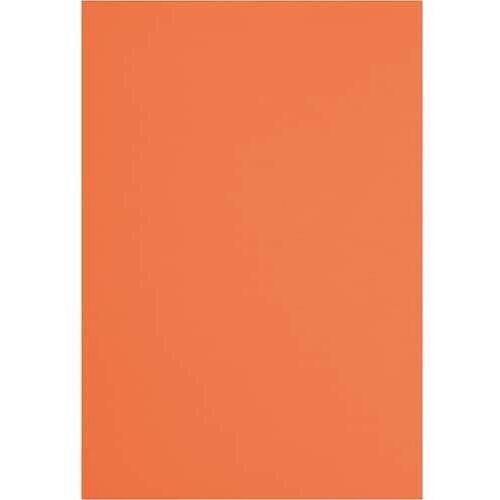 色画用紙　四つ切　橙　５枚