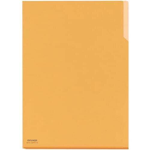クリヤーホルダー１０　ＰＰ　Ａ４　黄×５冊