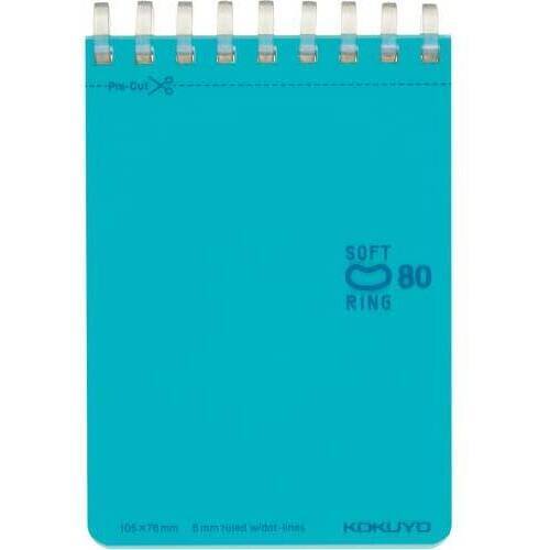 ソフトリングメモドット入Ｂ罫Ａ７　８０枚　空１０冊