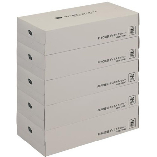 【超ＳＡＬＥ対象品】ＰＥＦＣボックスティシュー２００組&times;１２　１－４