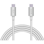 ＵＳＢケーブル　Ｃ－Ｃ　準高耐久　２ｍ　シルバー