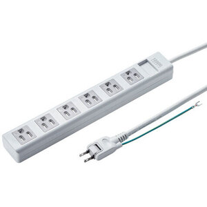 ３Ｐ・６個口オートシャッター付き電源タップ（マグネット付き・５ｍ）　ＴＡＰ－ＳＨ３６５０ＭＧ　■お取り寄せ品