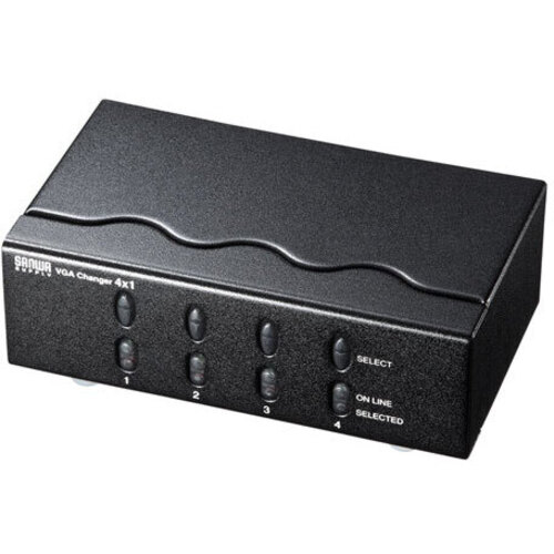 ディスプレイ切替器（ミニＤ－ｓｕｂ（ＨＤ）１５ｐｉｎ用）・４回路　ＳＷ－ＥＶ４Ｎ２　■お取り寄せ品