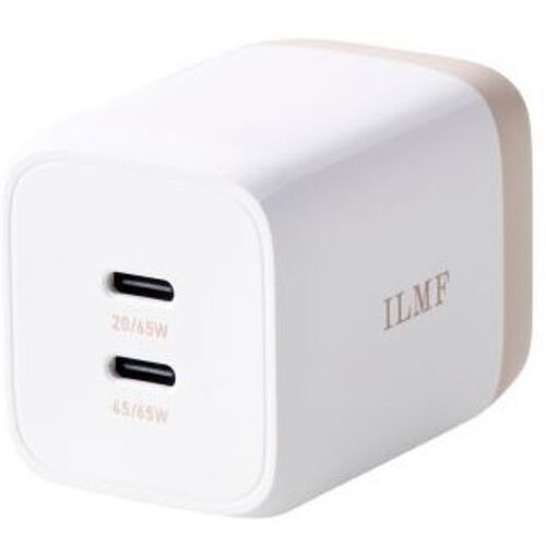 ＡＣ充電器／ＰＰＳ対応／６５Ｗ／ＵＳＢ－Ｃ２ポート／ホワイト　ＭＰＡ－ＡＣＣＰ４３ＷＨ－ＩＬ　■お取り寄せ品