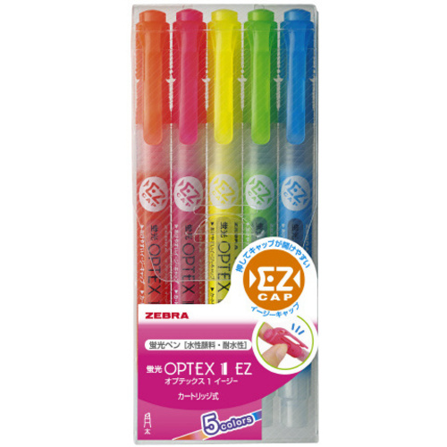 蛍光オプテックス１ＥＺ　５色セットＸ３