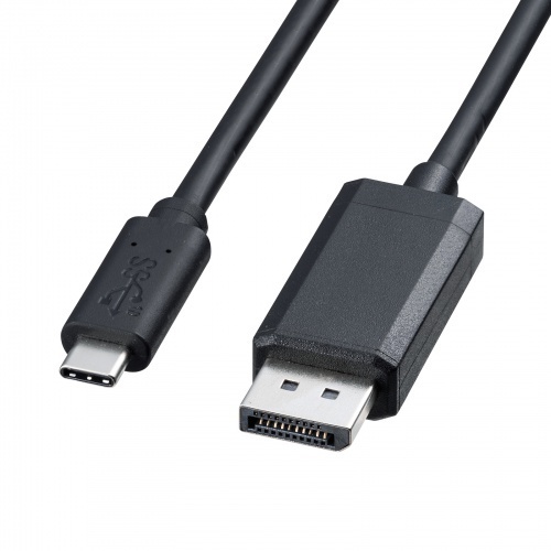 ＴｙｐｅＣ－ＤｉｓｐｌａｙＰｏｒｔ変換ケーブル（ブラック・２ｍ）　ＫＣ－ＡＬＣＤＰ２０Ｋ　■お取り寄せ品