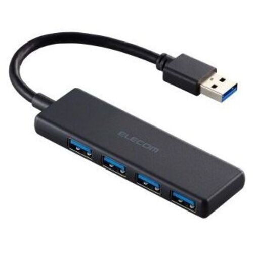 ＵＳＢ　ＨＵＢ／ＵＳＢ５Ｇｂｐｓ／バスパワー／４ポート／ブラック　Ｕ３Ｈ－Ｈ０４０ＢＫ　■２営業日内届