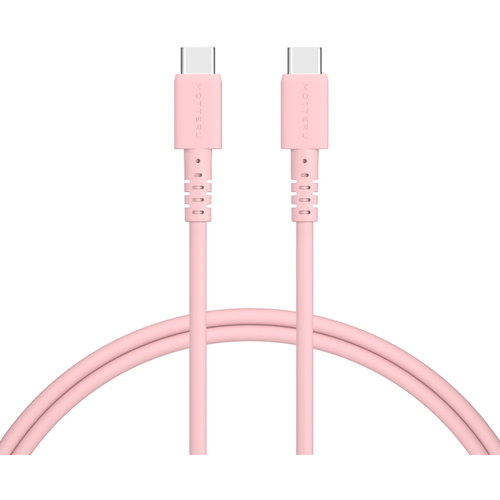 ＭＯＴＴＥＲＵ　ＵＳＢ－ＣｔｏＣシリコンケーブル　１ｍ　シェルピンク　ＭＯＴ－ＳＣＢＣＣＧ１００－ＰＫ　■お取り寄せ品