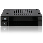 ２ｘ２．５インチＨＤＤ　／　ＳＳＤ搭載用リムーバブルケース　ＭＢ５２２ＳＰ－Ｂ　■お取り寄せ品