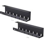 ケーブル配線トレー／ネジ固定式／ボックス／ブラック　Ｓ２ＭＢ－ＤＥＳＫ－ＣＡＢＬＥ－ＴＲＡＹ　■お取り寄せ品