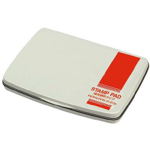スタンプ台　顔料タイプ大形　盤面１０８&times;６６ｍｍ赤