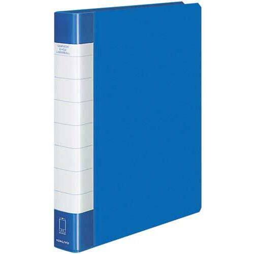 クリヤーブックタフボディ青Ａ４縦背幅３８ｍｍ４冊