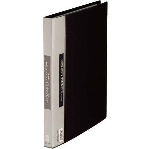 カラーベース差替式黒Ａ４縦背幅２５ｍｍ３０穴３冊
