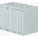 フラットファイルＶ樹脂とじ具　Ｂ５縦　灰　１０冊