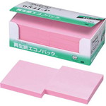 ポストイット　再生紙ノート７５×７５　ピンク１０冊　６５４１－Ｐ