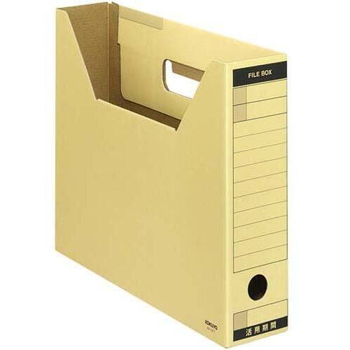 ファイルボックス　Ｔタイプスリム　Ａ４横　茶　５個