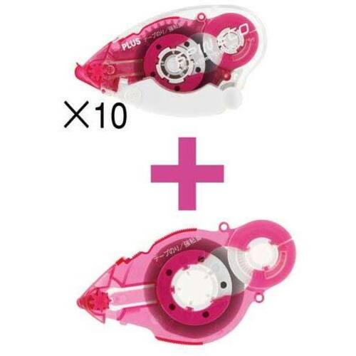 テープのり　スピンエコピンク１０個＋詰替１個