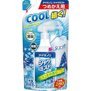 アイスノン　シャツミスト　ミント　詰替&times;４