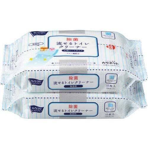 流せるトイレクリーナー大判　無香料　２個入&times;１８