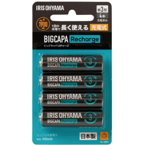 ビックキャパ　単３形ニッケル水素電池Ｓ　４本パック