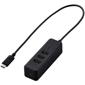 ＵＳＢ　Ｔｙｐｅ　Ｃ　ハブ／ＵＳＢ２．０／ＵＳＢ－Ａメス３ポート　Ｕ２ＨＣ－Ｔ４３１ＰＢＫ　■お取り寄せ品