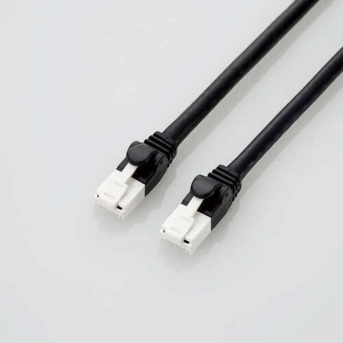ＬＡＮケーブル／ＰＳ５対応／ＣＡＴ６Ａ／爪折れ防止／１０ｍ／ブラック　ＧＭ－ＬＤＧＰＡＴ／ＢＫ１００　■お取り寄せ品