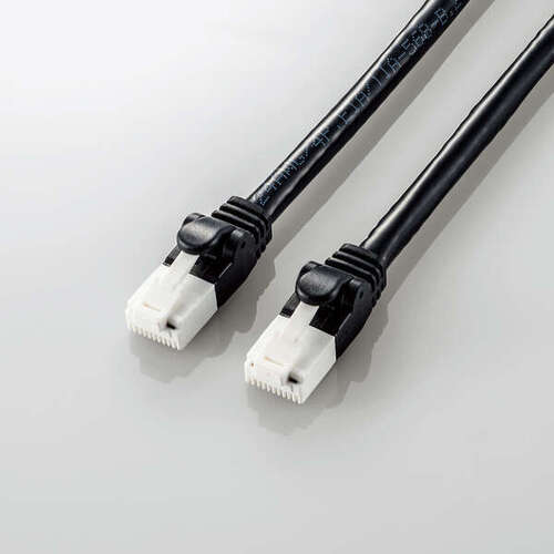 ＬＡＮケーブル／ＣＡＴ６Ａ準拠／爪折れ防止／２．０ｍ／ブラック　ＬＤ－ＧＰＡＴ／ＢＫ２０　■お取り寄せ品