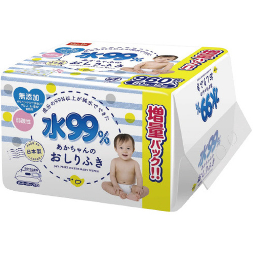 水９９％　おしりふき８０枚入&times;１２パック