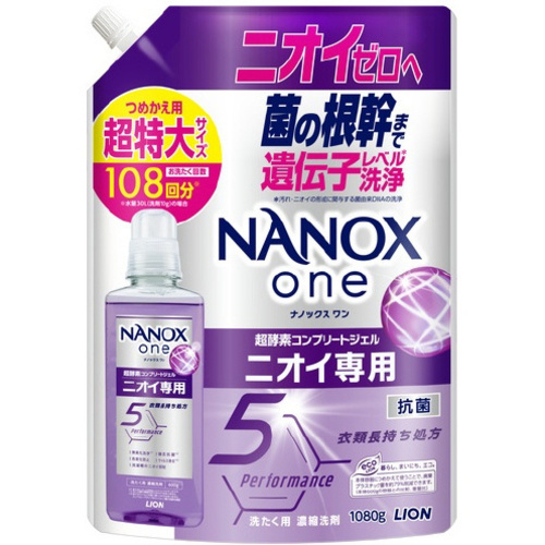 ＮＡＮＯＸｏｎｅ　ニオイ専用　詰替超特大１０８０ｇ
