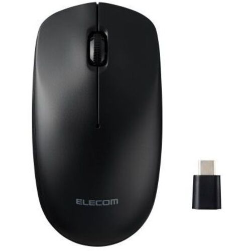マウス／無線２．４ＧＨｚ／Ｔｙｐｅ－Ｃプラグ／Ｌサイズ／３ボタン／左右対称／ブラック　■２営業日内届