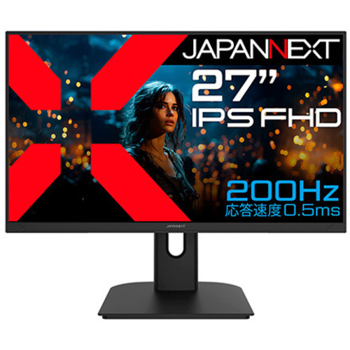 ゲーミングディスプレイ　２７型／１９２０×１０８０／ブラック　ＪＮ－ＩＰＳ２７Ｇ２００Ｆ　■２営業日内届