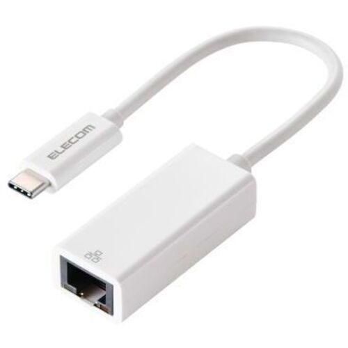 有線ＬＡＮアダプタ／Ｇｉｇａ対応／ＵＳＢ　５Ｇｂｐｓ／Ｔｙｐｅ－Ｃ／ホワイト　ＥＤＣ－ＧＵＣ３Ｖ３－Ｗ　■お取り寄せ品