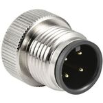 防水インダストリアルコネクター／Ｍ１２／４ピン（オス）　ＰＺＡＡＣＭ１２Ａ１２０４１　■お取り寄せ品