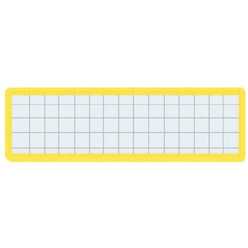 マグネット見出し　カード寸法１９&times;７５ｍｍ黄