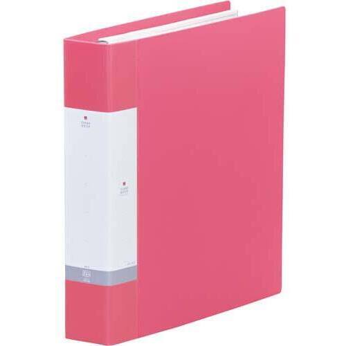 クリヤーブック交換式　赤　Ａ４縦背幅５５ｍｍ４冊