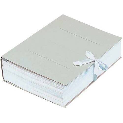 ガバットファイル（紙製）　Ａ４縦　紐付　灰　１０冊