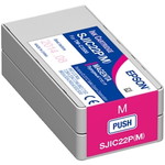 エプソン　ラベルプリンター用インクカートリッジ　マゼンタ　ＳＪＩＣ２２ＰＭ　■お取り寄せ品