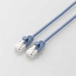 やわらかＬＡＮケーブル／ＣＡＴ６Ａ／爪折れ防止／５．０ｍ／ブルー　■２営業日内届