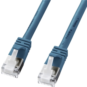 ツメ折れ防止カテゴリ５ｅＳＴＰ　ＬＡＮケーブル（１０ｍ・ライトブルー）　ＫＢ－ＳＴＰＴＳ－１０ＢＬ　■お取り寄せ品
