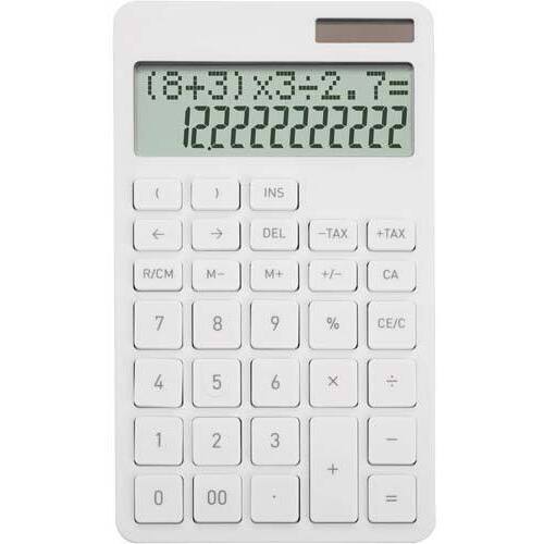 計算式表示電卓　ホワイト