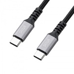 ＵＳＢ　２．０　Ｔｙｐｅ－Ｃケーブル（Ｃ－Ｃ・ストレート・６０Ｗ・２ｍ）　ＫＵ－ＣＣＰ６０２０ＴＫ　■お取り寄せ品
