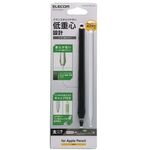 アップルペンシル（第２世代）専用ペンタブ風グリップ／太軸／ペン先保護／ケースタイプ／ブラック　■お取り寄せ品