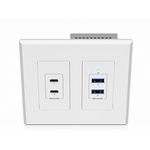 ウォールプレート型ＵＳＢ　３．２　Ｇｅｎ１エクステンダー　デバイス　ＵＥＸ３Ｄ－ＷＰ－ＵＳ　■お取り寄せ品
