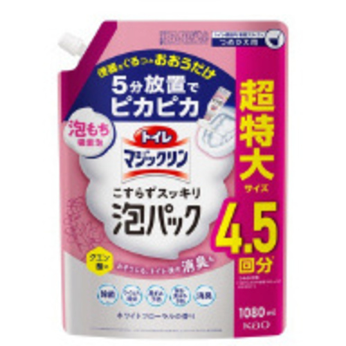 トイレマジ泡パック　ホワイトフローラル詰替大