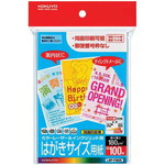 レーザー＆インクジェットプリンタ用はがき用紙　郵便枠なし　１００枚